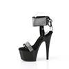 Pleaser - ADORE770 Sandale à bride à la cheville, Pole dance chaussures - Noir Product image